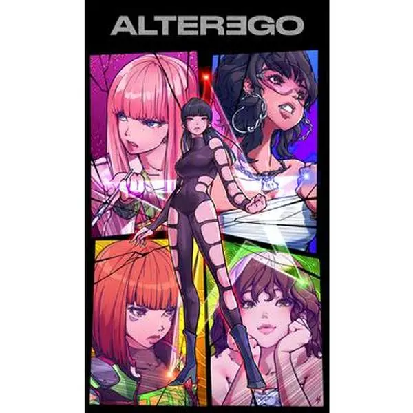 Alter Ego - Lisa Manobal Graphic Novel, Paperback, Companion to the Alter Ego Album, Tech Genius & Arcade Machines-Themed Lifestyle Comic