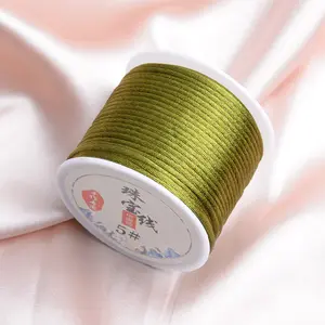 2.5 mm 11 yard Nylon Satin Cord Beading Braided Thread String for Chinese Knotting Macramé
