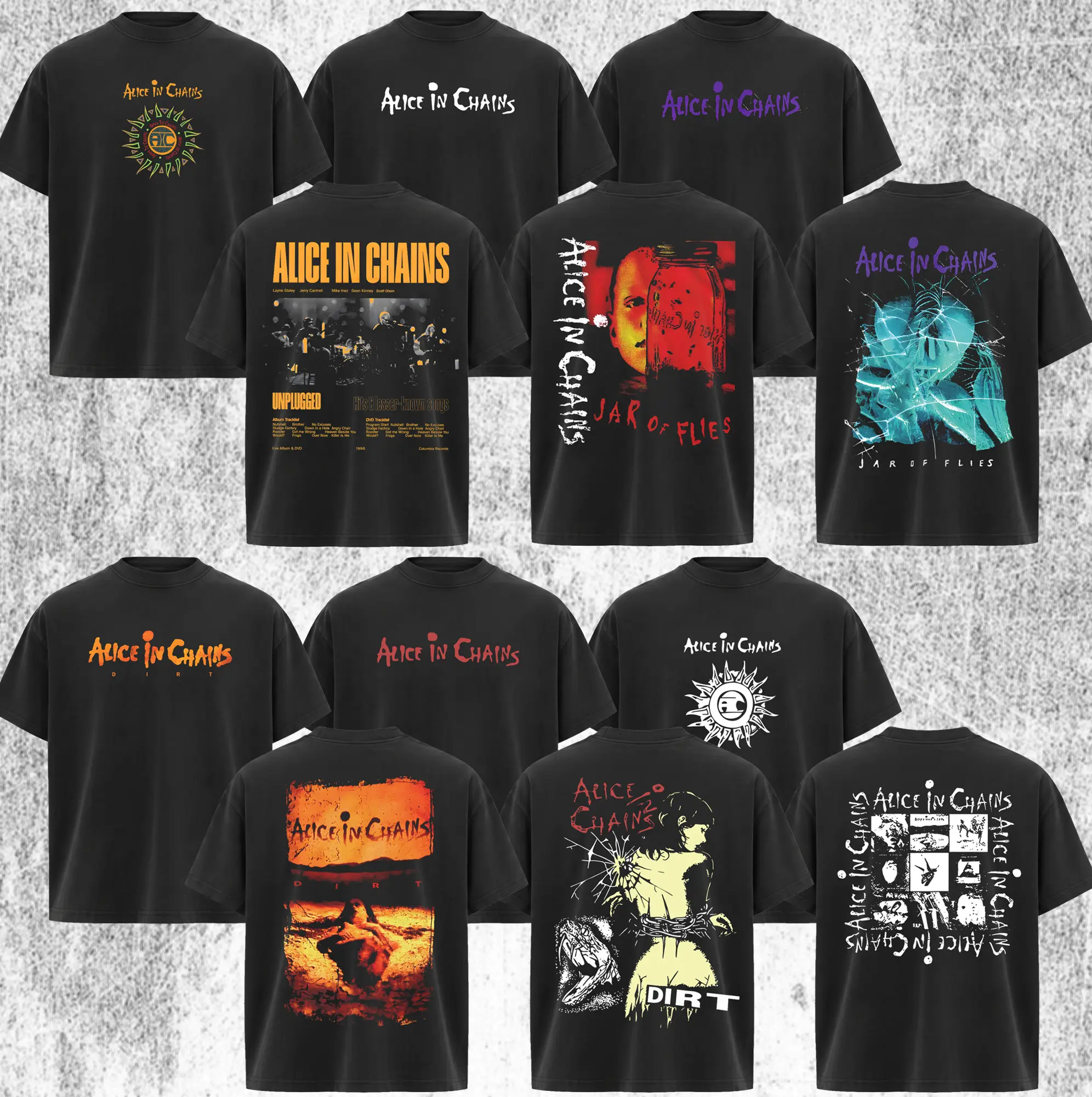 [Collection] Alice In Chains Band T-Shirt , Classic Alice In Chains Shirt , Vintage Rock Band Shirt, Retro Graphic Tee, Unisex Music Lover Gift, Classic Concert Style Apparel