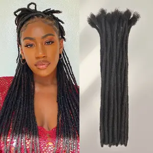 Women's styling hair extensions with a diameter of 0.6cm, real human hair, dirty braids, hair handles, 20 pieces/pack