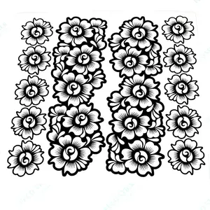 Henna Stencils -  Backhands and Fingers design for temporary Henna tattoos. Unique Patterns, Suitable for Various Occasions and Events