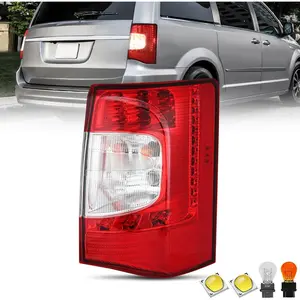 Nilight Taillight Assembly Compatible with 2011 2012 2013 2014 2015 2016 Chrysler Town & Country with LED Type Taillights Only Rear Lamp OE Style Passenger Side