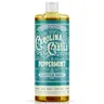 Carolina Castile Soap Peppermint Infused Organic Olive Oil Body Wash & Hand Soap Highly Concentrated Vegan Cleanser Made in USA