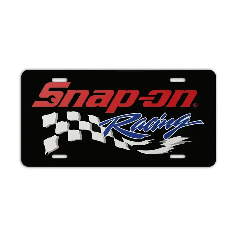 Speed Racing Snap Plate – Custom Garage Aluminum License Plate, Custom License Plate, Personalized Vanity Tag, Blank Aluminum Plate, 12×6 License Plate, US Standard Car Plate, Front License Plate 4 Pre-Drilled Holes