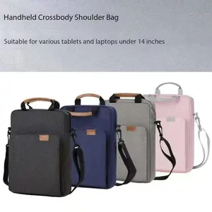 Polyester Storage Bag for Outdoor Use, Crossbody Tablet Bag, Large Capacity Portable Business Tablet Handbag, Tablet Sleeve Pouch