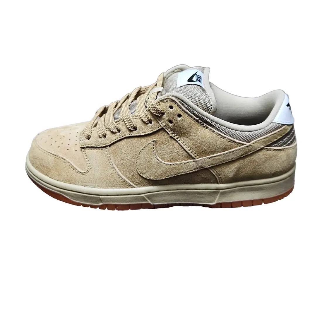 Men's Nike SB Dunk Low Pro B Parachute Beige New Low-Top Lace-Up Casual Sneakers - HJ0367-200, Round Toe, Solid Design, Fabric/Foam/Leather, Flat Heel, All-Seasons Trainers
