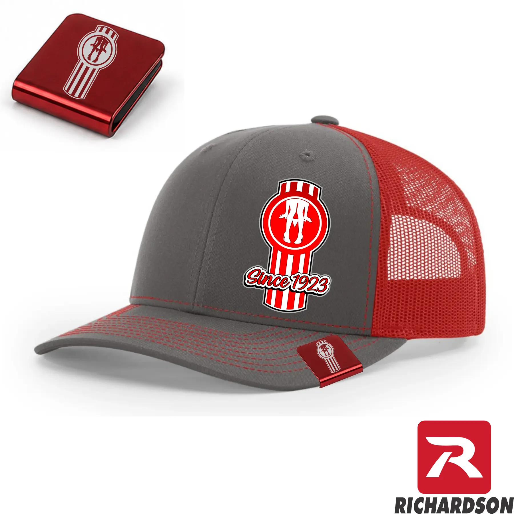 RICHARISON 112 KW Adjustable Plain Cotton Fashion Snapback Hat with Panty Dropper & Hat Clip Combo, Kenworth Baseball Cap, 1 Size Fits Most Casual Wear Gift, Hand Wash Only