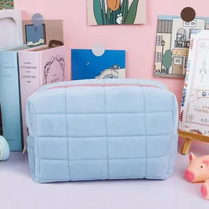 1 Piece Large-capacity Pencil Bag, Plush Pencil Case, Stationery Storage Organizer for Students School Office