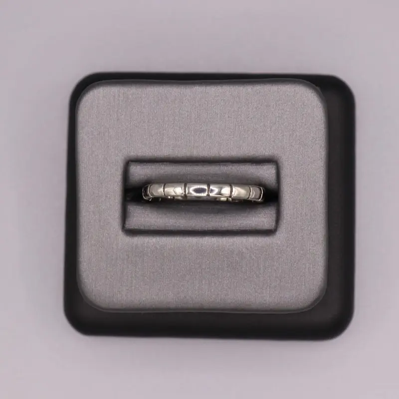 Sterling Silver Plain Ring - Bamboo Design