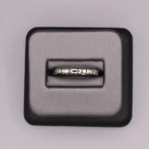 Sterling Silver Plain Ring - Bamboo Design