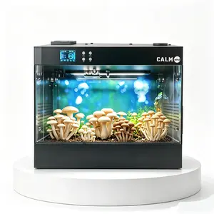 Smart Indoor Mushroom Grow Chamber Eco Box with Grow Lights, Temp & Humidity Monitor, Automatic Humidification & Ventilation