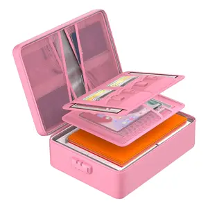Fireproof Document Organizer with Lock Safe Storage Box Waterproof File Box for Important Documents Files and More Superiore Resistance to Fire and Water