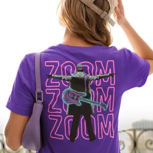 Proto Zoa Inspired Zoom Zoom Zoom Band Tee Ultra Soft Cotton Blend Retro Concert Shirt for Zenon Fans Y2K Lovers & Disney Channel Originals Devotees