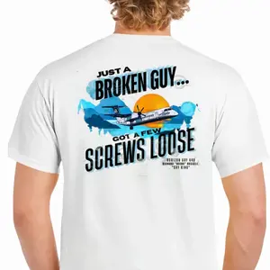 [100% cotton]SkyKing Broken guy, got a few screws loose - Men's T-shirt - Mental Health Awareness