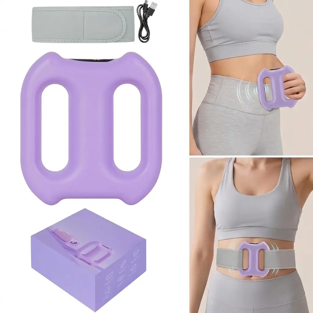 Lightweight Adjustable Dual-Ring Vibrating Wearable Massager - 2 Massage Modes, 5 Intensity Levels, Portable Muscle Relaxation Device for Neck, Shoulders