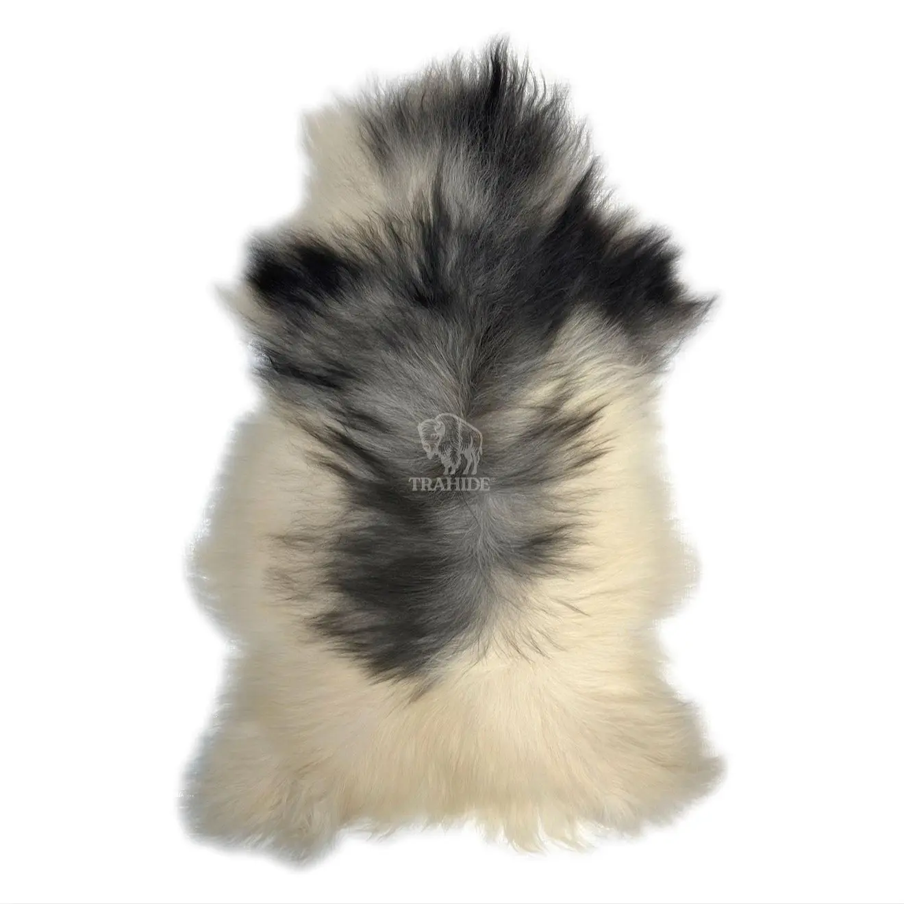 Norwegian Sheepskin Throw - Spotted Black and White | Long-Hair 4' x 2.5'