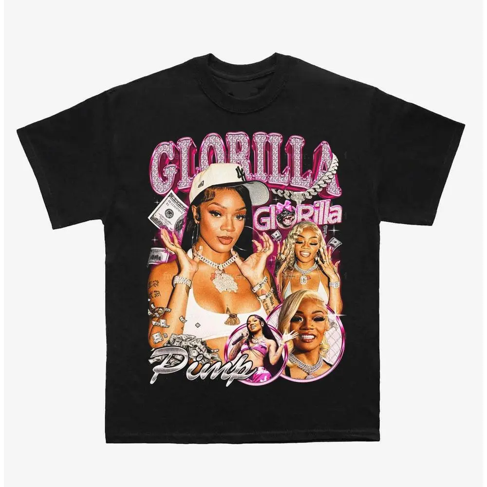 Vintage GloRilla T-Shirt, Hip Hop Graphic Tee, Unisex Heavy Cotton Shirt