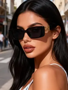 Vintage Cat Eye Sunglasses for Women, Style Retro Sun Glasses, Perfect for Daily Life, Beach Parties, Shopping, Trendy Beach Eyewear