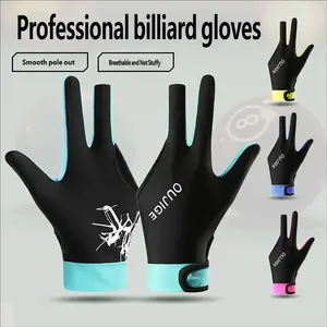 New Billiard Glove Men Full Finger Thin Breathable Anti-Slip Wear-Resistant Snooker Gloves Wholesale, High-Quality Grip