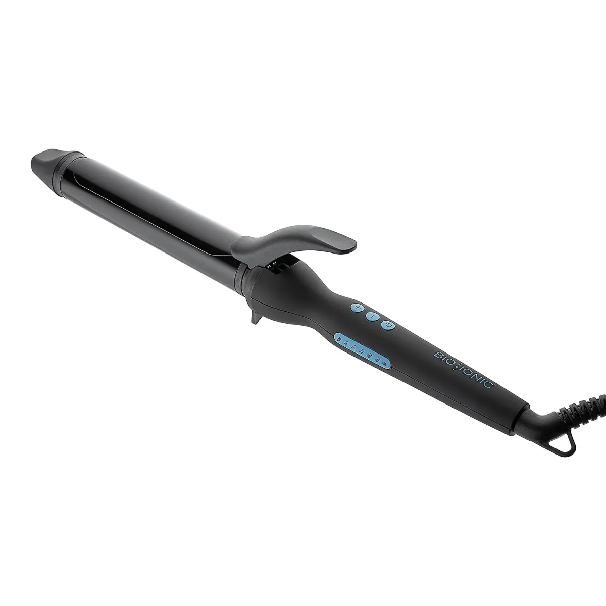 1.25 in. Bio Ionic Long Barrel Ceramic Curling Iron, Curling Irons with Cool Touch Grip for Easy Curls, 1 lbs