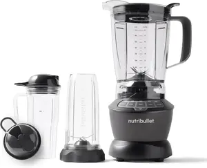 Nutribullet Full-Size Blender Combo, Single-Serve & Large Capacity, 1200W, 64oz Pitcher, 32oz Cup, Extractor Blade, 3-Speed, Pulse, Smoothies, Soups, Sauces, Easy Cleaning, Dark Gray, NBF50500