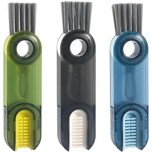 3 in 1 Cup Lid Gap Cleaning Brush Set,Shipped in a random color. Multifunctional Insulation Bottle Cleaning Tools, Mutipurpose Tiny Silicone Cup Holder Cleaner, Home Kitchen Cleaning Tools