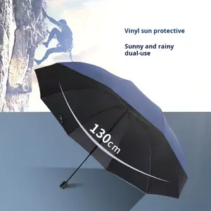 130cm/51.18 Inch High-quality 10-bone Umbrella, Reinforced Umbrella Frame, Strong Waterproof Windproof Manual Large Umbrella for Outdoor
