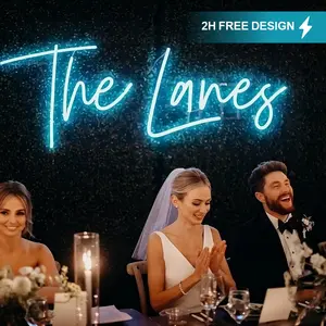 LC SIGN Custom Neon Sign - Personalized LED Light - [Free Design in 2 Hours] - Same Day Mockup - Business Logo & Wedding Decor