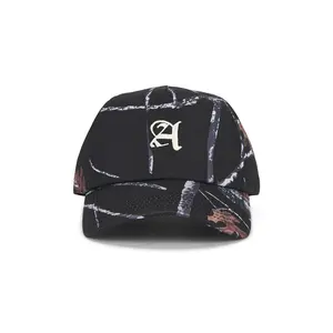 Autumn Headwear Camo 5 Panel Cap in Black