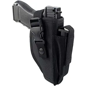 Universal Tactical Belt Holster with Magazine Pouch - Securely Carry Your Firearm and Extra Ammo on Your Waist