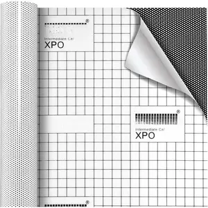 Way Perforated Window Vinyl  Wrap Film Roll Decal Sheet DIY Easy to Use Air-Release Adhesive (1ft x 54 Inch)