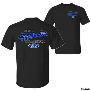180g[100%cotton]Heartbreaker of America Ford T-Shirt, Retro Ford Logo Graphic Tee, Bold Blue Oval Design for Car Lovers & Ford Fans, Gift for Muscle Car Enthusiasts or Truck Guys