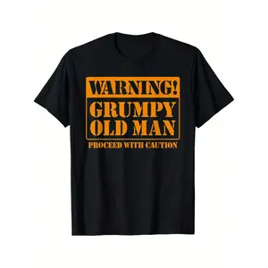 Regular-Fit Grumpy Old Man Tee Shirt |   Family T-Shirt For Grandfathers Dads Fat