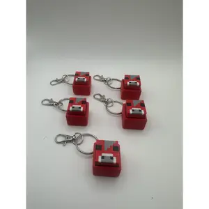 3D Printed Minecraft Mushroom Cow Clickers | Minecraft Cow Keychain | Minecraft Clicker Toy | Fidget Clicker | 3D Printed Cow Clicker Toy