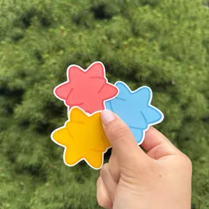 Star Stickers (Pack of 13) - Weatherproof with Matte Finishing