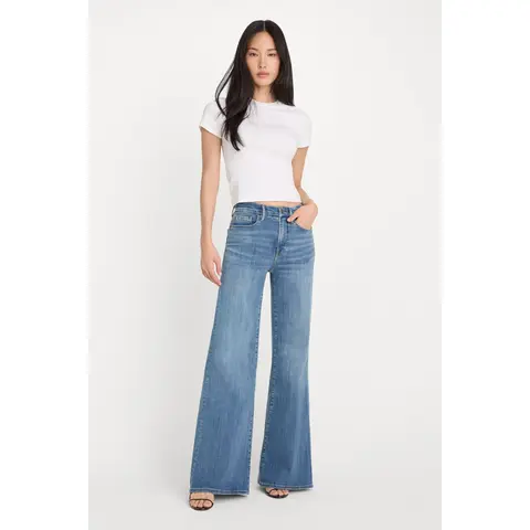 GOOD WAIST PALAZZO JEANS | INDIGO1154