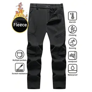 Men’sWinterFleece-LinedSoftshellHikingandSkiingPants-Warm,Thick,Waterproof,WindproofOutdoorCargoPants.Loose-Fit,Straight-Leg,Wrinkle-Free,Durable,andBreathableforOutdoorSports