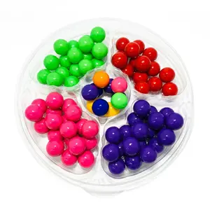 Assorted Gumballs Gift Tray – 1-Inch Fruity Chewy Candy in Apple, Cherry, Grape, Bubble Gum & Watermelon Flavors – Colorful  Sweet Snack