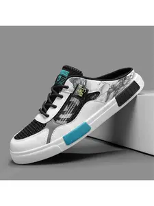 Baotou Men's Summer Slippers One-slip-on Half-slipper Sports Beach Sandals Large Size 39-47