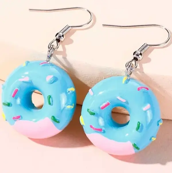 Donut Drop Earrings