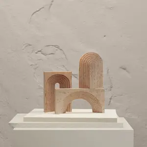 TRAVERTINE ARCHWAY STYLE DECOR ACCENTS