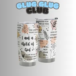 Christian Gifts for Women - Stainless Steel I Am a Child of God Tumbler Cup 20oz - Christian Faith Jesus God Bible Verse Religious Gifts For Her Mom Grandma Friends