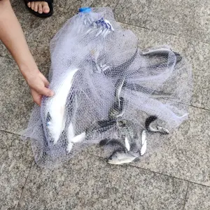 Saltwater American Fishing Cast Net 3/8inch Mesh Size for Bait Shrimp Trap Fish Heavy Duty Sinkers Throw Net 3FT/4FT/5FT/6FT/7FT/8FT/9FT/10FT Radius