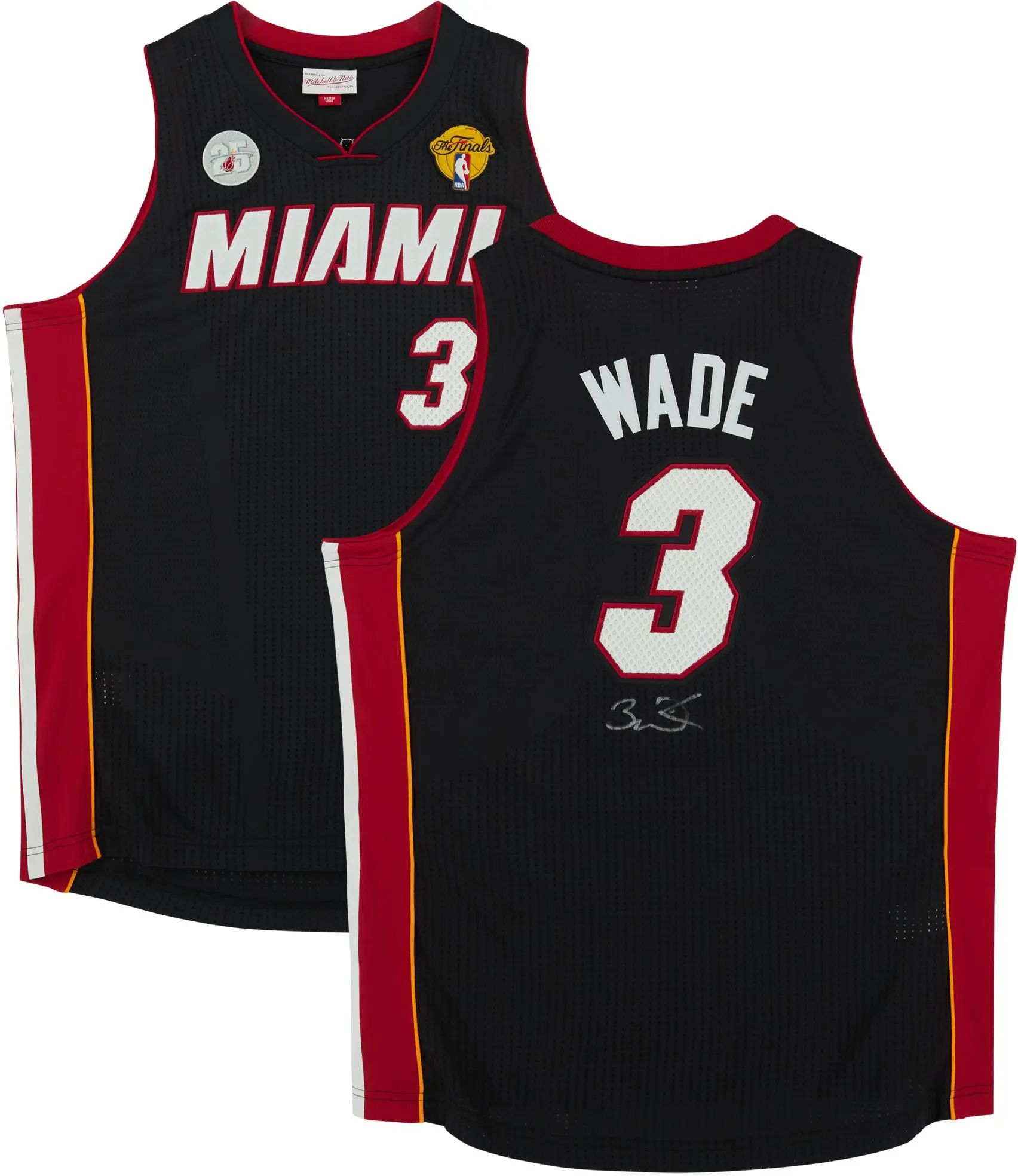 Dwyane Wade Miami Heat Autographed Black Mitchell & Ness Authentic Jersey - Fanatics Authentic Certified