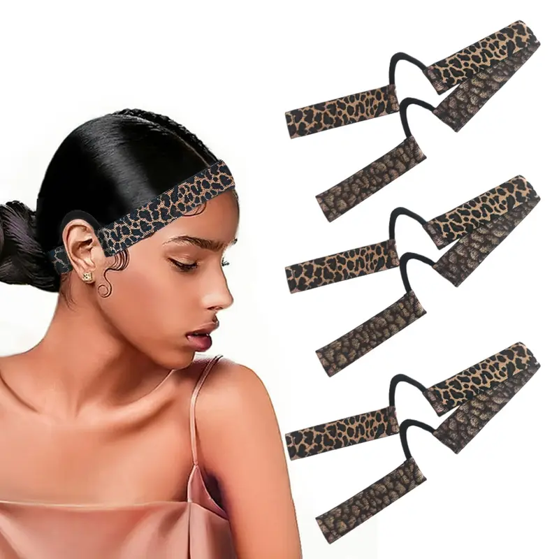 3pcs Lace Melting Band, Elastic Bands for Wigs - Lace Melting Edge Wrap to Lay Edges, Ear-Free Elastic Wig Band for Lace Front Wigs, Zero Ear Pressure Melting Edge Band, Lace Hairline