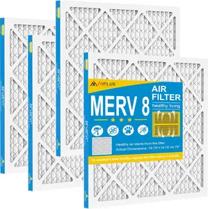 20x20x1 Air Filter,MERV 8,4Pack,Furnace Air Filter for HVAC by MIFLUS