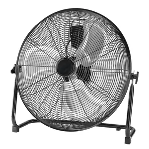 Portable High-Velocity Floor Fan 18"/20" – Lightweight Metal Drum Fan with Carry Handle, 3 Speeds, Adjustable Tilt, Max 3523 CFM for Home, Garage, Commercial Space
