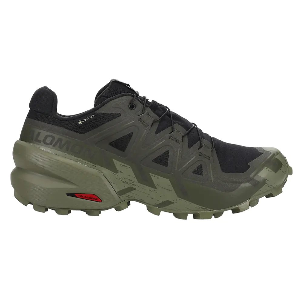 Salomon Mens Speedcross 6 Gtx Trail Running Sneakers Shoes - Green Salomon Mens Speedcross 6 Gtx Trail Running Sneakers Shoes - Green