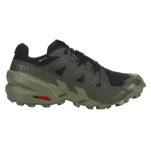 Salomon Mens Speedcross 6 Gtx Trail Running Sneakers Shoes - Green Salomon Mens Speedcross 6 Gtx Trail Running Sneakers Shoes - Green
