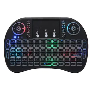 Compact 2.4GHz Wireless Mini Keyboard with Backlit Touchpad Mouse - Perfect for Android TV Box, Smart TV, HTPC, PS3, Smart Phone, Tablet, Mac, Linux, Windows OS - Ultra-Portable, Ergonomic Design, Multimedia Keys, and Long Battery Life